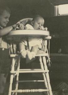 Food was for playing rather than eating - I helped him make a mess