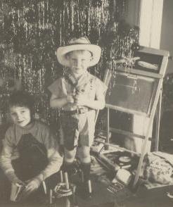Ring toss, cowboy hat, and a chalkboard - Great Christmas