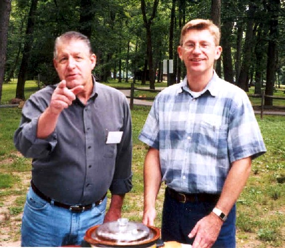 Linford Yarnall and Rick Yarnell at one of our annual picnics